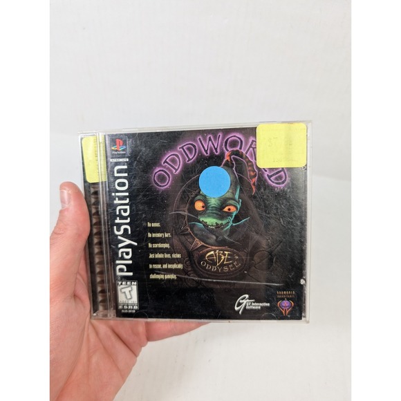 Oddworld Abe Oddysee PS1 Complete Tested Sony Playstation Black Label 1997 - Picture 4 of 7